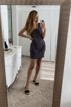Load image into Gallery viewer, Multi Houndstooth Pattern Sleeveless Mini Dress