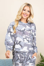 Load image into Gallery viewer, Army Camo French Terry Printed Hoodie