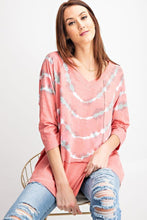 Load image into Gallery viewer, 3/4 Sleeves Special Washed Boxy Cotton Slub Top