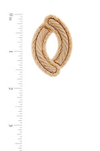 Load image into Gallery viewer, Oval Shape Metal Post Earring