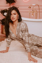 Load image into Gallery viewer, Animal Print Dolman Sleeve Jumpsuits