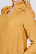 Load image into Gallery viewer, V-neck Button Down Woven Top