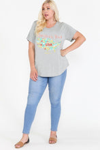 Load image into Gallery viewer, Usa Tour Graphic Round Hem Short Sleeve Top