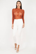 Load image into Gallery viewer, Sheer Floral Lace Bodysuit