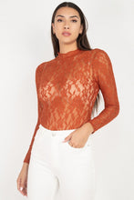 Load image into Gallery viewer, Sheer Floral Lace Bodysuit