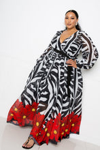 Load image into Gallery viewer, Zebra Printed Maxi Dress