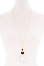 Load image into Gallery viewer, Marbling Natural Stone Pendant Long Necklace