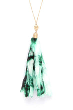 Load image into Gallery viewer, Tye Dye Fabric Tassel Necklace