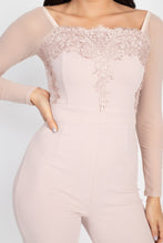 Load image into Gallery viewer, Self Tie Lace Embroidered Jumpsuit
