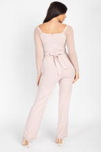 Load image into Gallery viewer, Self Tie Lace Embroidered Jumpsuit