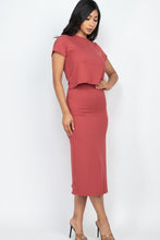 Load image into Gallery viewer, Top And Midi Skirt Set