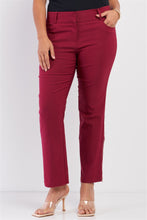 Load image into Gallery viewer, Plus Mid-rise Two Side Leg Zipper Pants