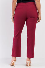 Load image into Gallery viewer, Plus Mid-rise Two Side Leg Zipper Pants