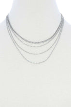 Load image into Gallery viewer, 4 Layer Metal Necklace