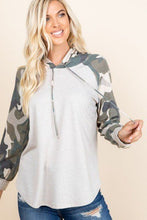 Load image into Gallery viewer, Solid French Terry Casual Hoodie
