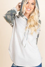Load image into Gallery viewer, Solid French Terry Casual Hoodie