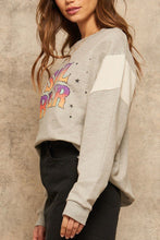 Load image into Gallery viewer, A French Terry Knit Graphic Sweatshirt