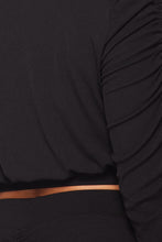Load image into Gallery viewer, Ruched Long Sleeve And Skirt Set