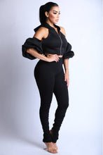Load image into Gallery viewer, Puff Sleeve Hoodie Set