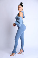Load image into Gallery viewer, Puff Sleeve Hoodie Set