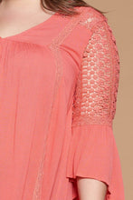 Load image into Gallery viewer, Solid Woven Babydoll Blouse