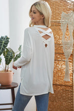 Load image into Gallery viewer, Criss Cross Open Back Longsleeve Top