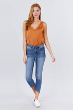 Load image into Gallery viewer, Lace Detail V-neck Woven Bodysuit