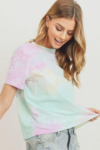 Load image into Gallery viewer, Tie Dyed Round Neck Short Sleeve Tee