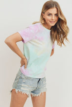 Load image into Gallery viewer, Tie Dyed Round Neck Short Sleeve Tee