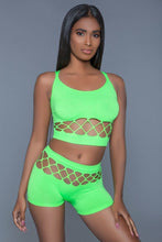 Load image into Gallery viewer, Wide Fishnet, Long Sleeve Bodysuit.