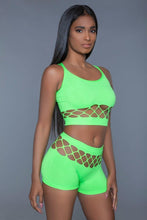 Load image into Gallery viewer, Wide Fishnet, Long Sleeve Bodysuit.