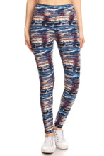 Load image into Gallery viewer, Yoga Style Banded Lined Tie Dye Printed Knit Legging With High Waist
