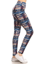 Load image into Gallery viewer, Yoga Style Banded Lined Tie Dye Printed Knit Legging With High Waist