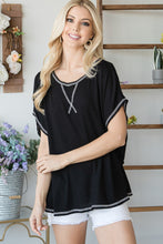 Load image into Gallery viewer, Open Back Wide Sleeve Shorsleeve Top
