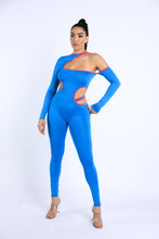 Load image into Gallery viewer, Color Binding Detailed Cutout Jumpsuit