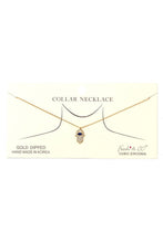 Load image into Gallery viewer, Hamsa Hand Charm Collar Necklace