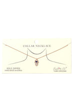 Load image into Gallery viewer, Hamsa Hand Charm Collar Necklace