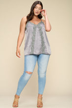 Load image into Gallery viewer, Solid Satin Sleeveless Cami Woven Tank Top
