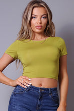 Load image into Gallery viewer, Short Sleeve Round Neck Crossover Multi Way Tie Top