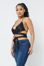 Load image into Gallery viewer, Satin Wrap Around Top
