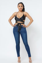Load image into Gallery viewer, Satin Wrap Around Top