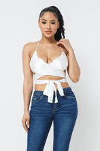 Load image into Gallery viewer, Satin Wrap Around Top