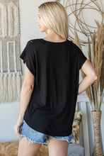 Load image into Gallery viewer, Short Sleeve V Neck Top