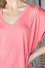 Load image into Gallery viewer, Short Sleeve V Neck Top