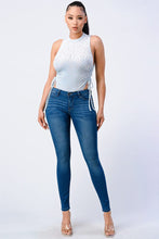 Load image into Gallery viewer, Velvet Leopard Side Shirring Extreme Cut Bodysuit