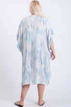 Load image into Gallery viewer, Zebra Print Short Sleeve Maxi Kimono