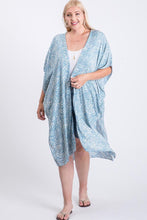 Load image into Gallery viewer, Zebra Print Short Sleeve Maxi Kimono