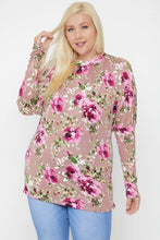 Load image into Gallery viewer, Flattering Cutout Details Floral Print Top