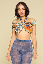 Load image into Gallery viewer, Sexy Crop Halter Top, Self-tie
