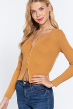 Load image into Gallery viewer, Rib Sweater Top W/front Zipper